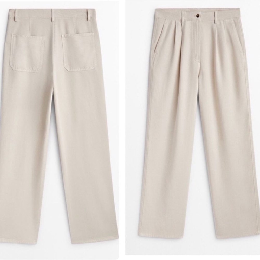 Massimo Dutti Wide-Leg Trousers